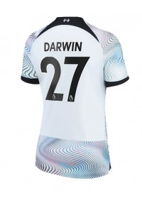 Liverpool Darwin Nunez #27 Voetbaltruitje Uit tenue Dames 2022-23 Korte Mouw